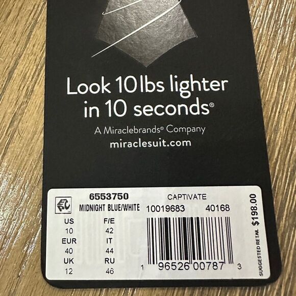 MiracleSuit Captivate One Piece Swimsuit size 10 - Picture 7 of 12